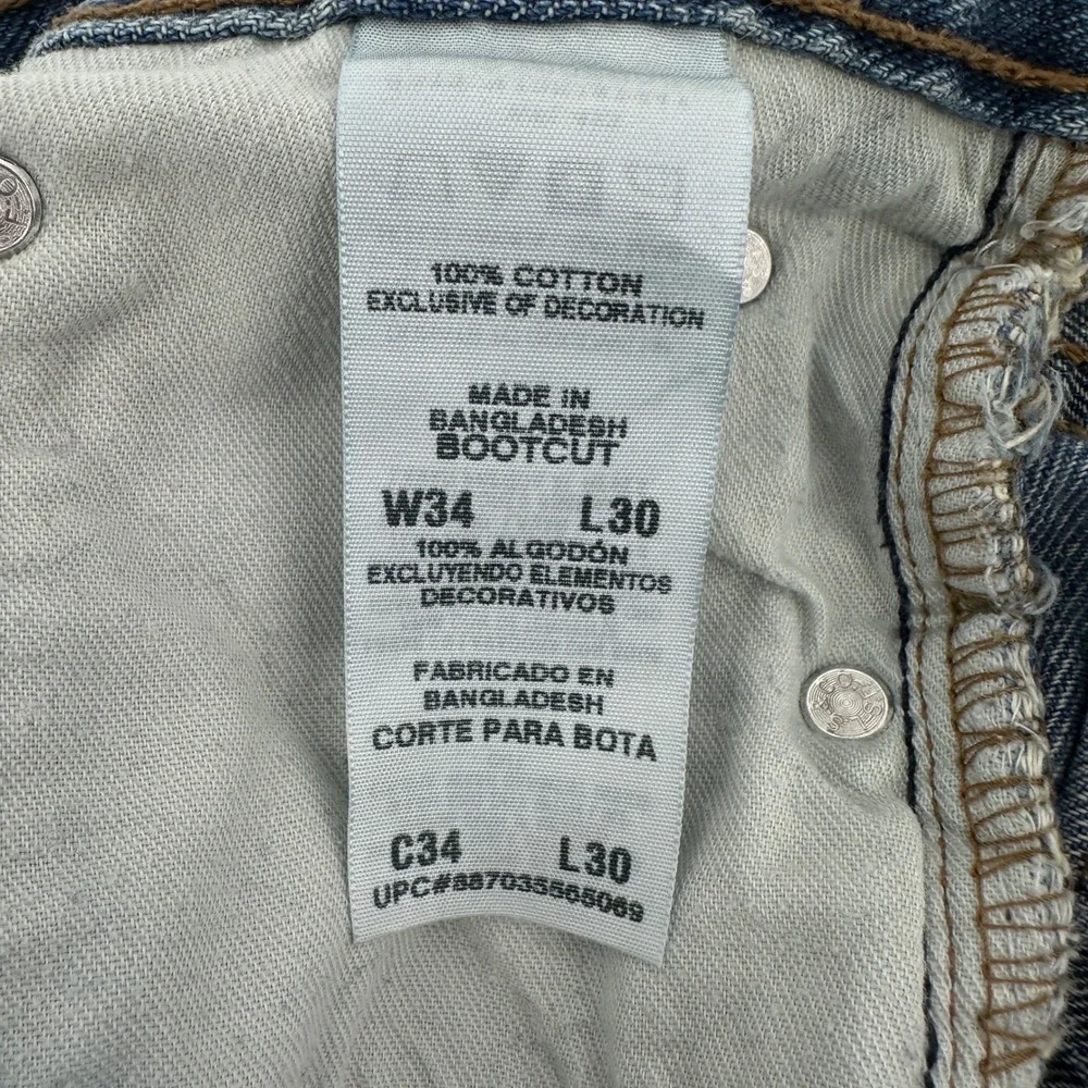 Signature by Levi‎ Strauss & Co Mens 34x30 Bootcut Jeans Medium Wash